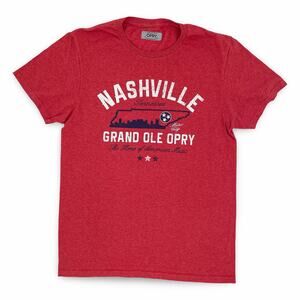 Grand Ole Opry Nashville souvenir tee red womens large